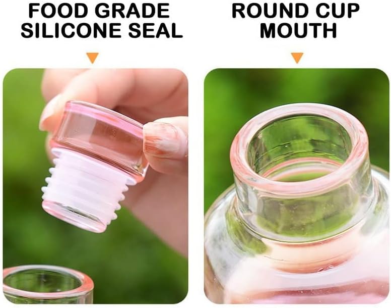 500ML Transparent Plastic Water Bottle with Leakproof Cap
