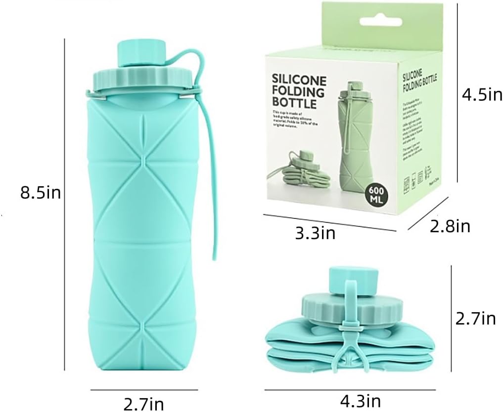 Silicone Foldable/Collapsible Water Bottle