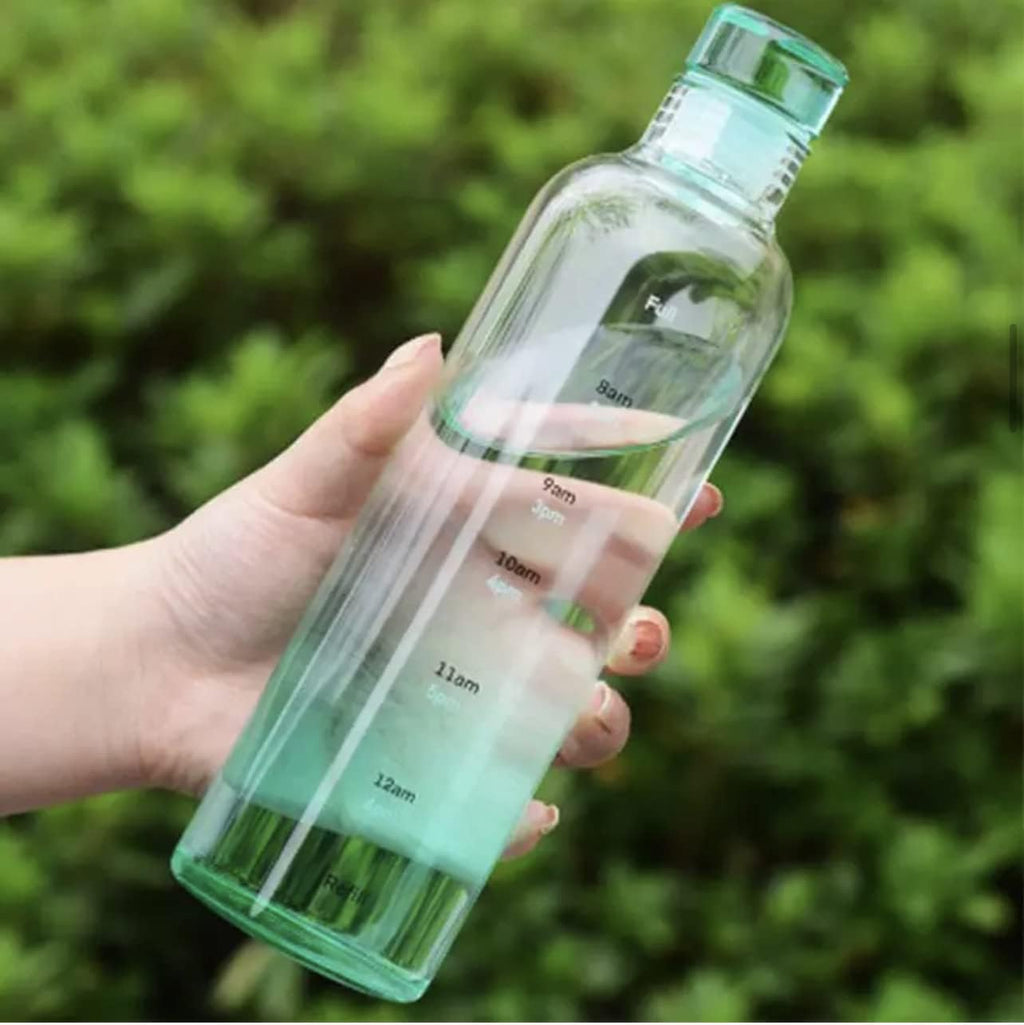 500ML Transparent Plastic Water Bottle with Leakproof Cap