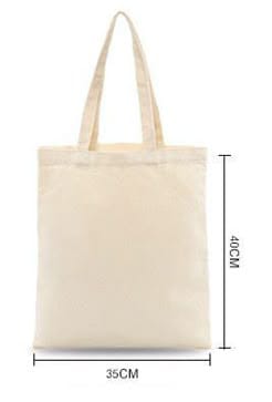 Aesthetic Quotes Hand-Painted Tote Bag