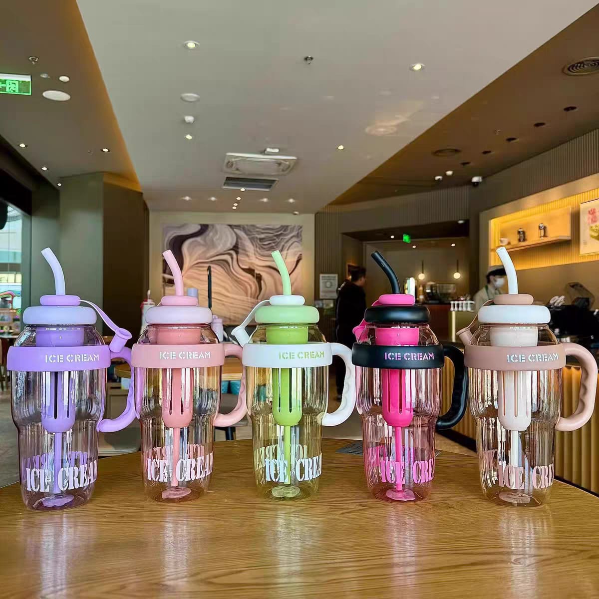New Large Size Tumblers Water Bottle with Straw & Filter – 1200ml