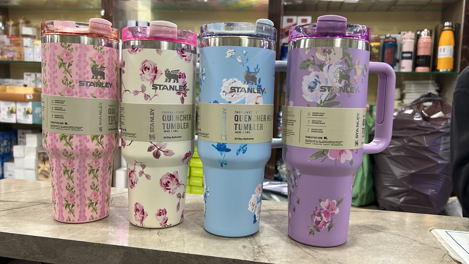 Stanley Floral Print Tumbler 1200ML – Large Capacity, Durable & Stylish Drinkware