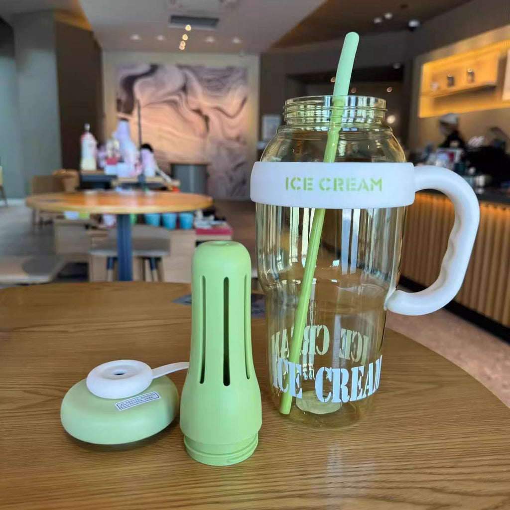 New Large Size Tumblers Water Bottle with Straw & Filter – 1200ml